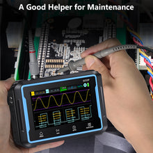 Oscilloscope Multimeter 2 Channel, 3 in 1 Tablet Signal Generator Oscilloscope with 50MHz, 250 MSa/s, 12 Signal Waveforms