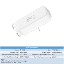 Tuya WiFi Temperature and Humidity Sensor For Smart Home Thermometer Hygrometer APP Remote Control Work with Yandex Alexa