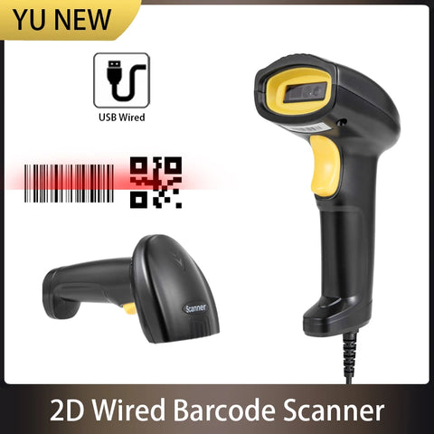 YuNew Wired 2D QR & Barcode Scanner for Retail and Warehouse