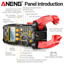 Clamp Meter Multimeter 6000 Counts AC/DC Voltage Tester ANENG PN108 600A Current Resistance Capacitance High Precision Test Tool