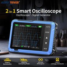 FNIRSI DSO-510 Handheld Digital Oscilloscope 48MS/s 10MHz Signal Generator ±400V 2.8'' LCD Portable Tester with Function Generat