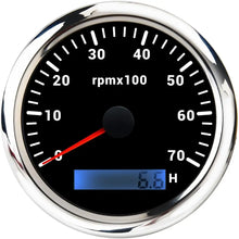 85MM Tachometer with LCD Hour Meter For Marine Boat Car RPM Gauge 8000rpm 6000rpm RPM Meter Tach Gauge 7 Colors LED Backlight