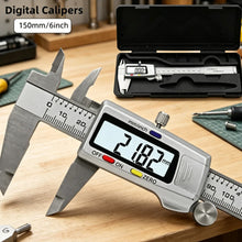 150mm 6 Inch Stainless Steel Digital Vernier Caliper Messschieber Paquimetro Measuring Tool Ruler Measuring Instrument