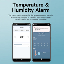TUYA WiFi Temperature Humidity Sensor Smart Home Indoor Hygrometer Thermometer Support Remote Monitoring with External Probe