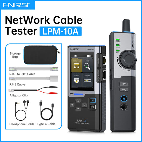 FNIRSI LPM-10A PoE Network Analyzer & Cable Locator — image 1