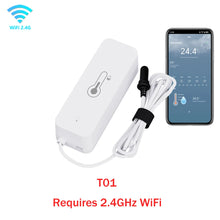 TUYA WiFi Temperature Humidity Sensor Smart Home Indoor Hygrometer Thermometer Support Remote Monitoring with External Probe