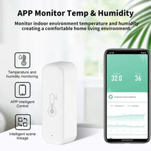 Tuya WiFi Temperature and Humidity Sensor For Smart Home Thermometer Hygrometer APP Remote Control Work with Yandex Alexa