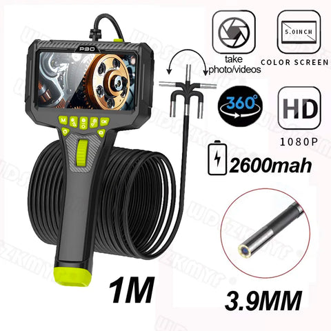 3.9mm 1080p 360° Articulating Borescope – 1m — image 1