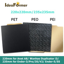 235×235 mm Double-Sided PEI Magnetic Build Plate for Ender 3