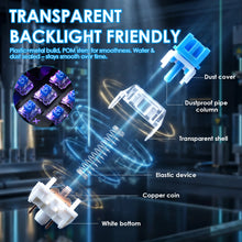 100-Pack 3-Pin Blue Clicky Mechanical Keyboard Switches — image 5