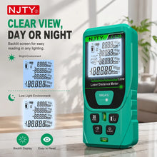 C-50/120 Green Laser Distance Meter 50/120M Rangefinder High Precision with LCD Display Digital Measuring Tool
