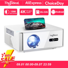 ThundeaL TD95W Android Projector Full HD 1080P WiFi 2K 4K Home Cinema Portable Smart TV Video Movie Meeting Led TD95 Projecter