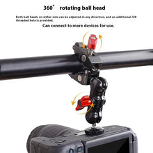 Photography Accessories Camera Metal Super Clamp With Double Ball Head Magic Arm For Monitor Light Mic Phone Mount