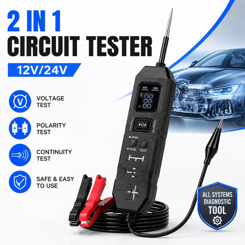 DW833 12/24 V Circuit & Relay Tester – Blue – image 1