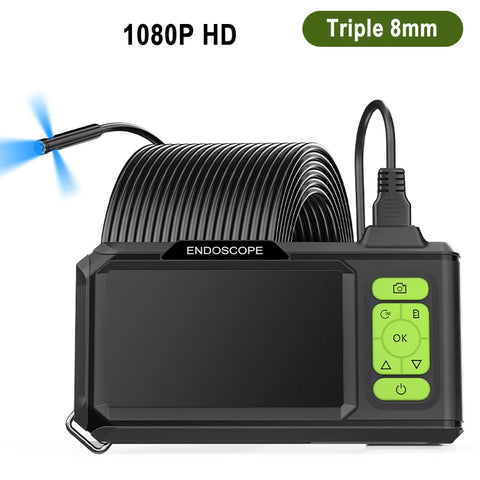 4.3-Inch 1080p Triple-Lens Inspection Borescope – 3.5 m — image 1