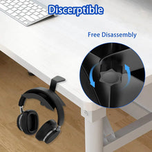 Clamp-On Under-Desk Headphone Hanger with Curved Support - 3