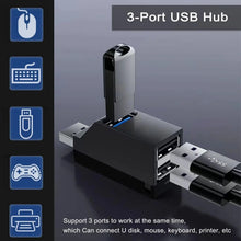 3-in-1 USB HUB USB 3.0 Adapter USB Docking Station USB Splitter Extender OTG Adapter 5Gbps High Speed for PC Laptop Macbook