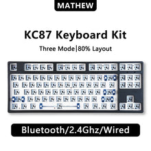 MATHEW KC87 Tri-Mode 87-Key Hot-Swap Barebone Keyboard – Black — image 1