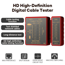 Multifunctional Network Cable Tester HDMI Compatible RJ45 8P8C LAN POE Anti-Burn RJ11 Telephone Line Test Tool Network Repair