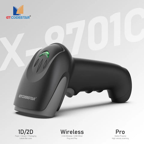 GTCODESTAR X-9701C 2.4G Wireless 2D Barcode Scanner — image 1