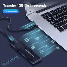 NVME M.2 Solid State Drive External Enclosure 2230/2242/2260/2280 M.2 to USB C 10Gbps SSD Aluminum Case Type A+C for M/M+B Key
