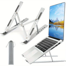 6-Level Foldable Aluminium Laptop Stand for 8–16 Inch Devices - 1