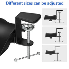 Clamp-On Under-Desk Headphone Hanger with Curved Support - 5
