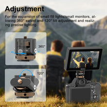 360° Swivel Cold-Shoe Monitor Mount with 1/4-Inch Thread — image 3