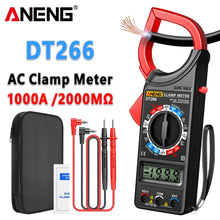Digital Clamp Meter Multimeter True RMS 1999 Count AC/DC Voltage Large Resistance Voltmeter Ohmmeter Tester Tools