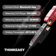 ThinkEasy V2 Bluetooth 12 V Battery Tester – 2000 CCA – image 2