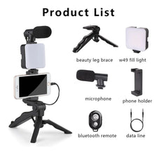 Smartphone Vlogging Starter Kit – Tripod, Microphone & LED Light — image 1