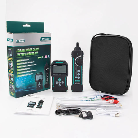 MT-7076 Multifunction PoE Network Cable Tester & Line Finder — image 1