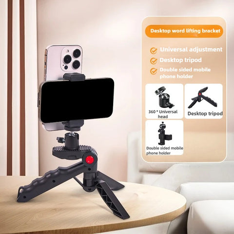 Desktop Smartphone Teleprompter Stand for Live Video