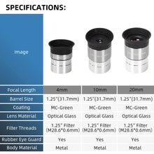 4 mm Fully Coated Telescope Eyepiece – 1.25 Inch — image 3
