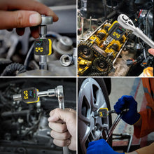 Waxtron Digital Torque Adapter 1/2'' 1/4'' 3/8'' Drive 6-400Nm Torque Wrench Adapter Set ±2% Accuracy Universal Repair Tools