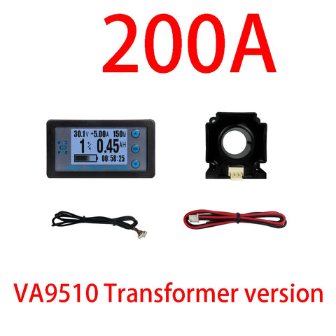 12V–60V Hall-Shunt Battery Capacity Monitor – Black — image 1