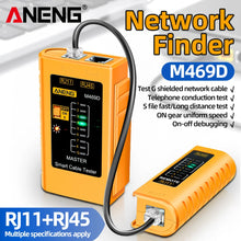Network Analyzer Tester M469D Cable LAN RJ45 RJ11 RJ12 CAT5 UTP LAN Cable Tester Networking Tool Network Repair Too