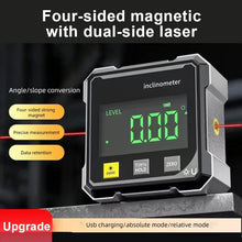 Magnetic Laser Inclinometer Digital Electronic Level Instrument Digital Angle Measuring Protractor Hand Tools For Woodworkin