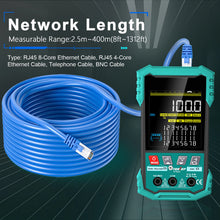 TOOLTOP 400 m PoE Network Cable Tester & Length Meter