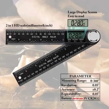 2 in 1 Digital Angle Detector Scale Suitable for Woodworking Measurement Tools High Accuracy Mutifunction Tools