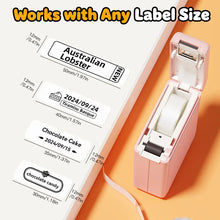 DOLEWA T01 Label Printer Portable Mini Thermal Printer Without Ink Bluetooth Wireless Labeling Machine DIY Barcode Sticker