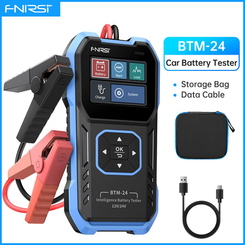 FNIRSI BTM-24 12V/24V Battery Tester – 0–2000 CCA