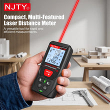 C-50/100/200m Laser Distance Meter Handheld Digital Rangefinder Area Volume Pythagorean Measurement Backlit LCD Display Tools
