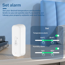 Tuya WiFi Temperature and Humidity Sensor For Smart Home Thermometer Hygrometer APP Remote Control Work with Yandex Alexa