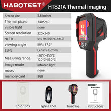 HABOTEST HT821A Rechargeable Thermal Imaging Camera -20 ~550 Waterproof Dustproof And Anti Drop Handheld Thermal Imaging
