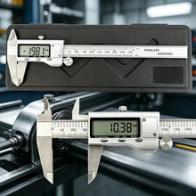 6Inch 150mm Digital Caliper Stainless Steel with LCD Display, 0.01mm Accuracy & Depth Ruler for Precision Measuring