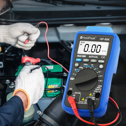 BTMETER Automotive Multimeter with RPM, Dwell & Temperature — image 1