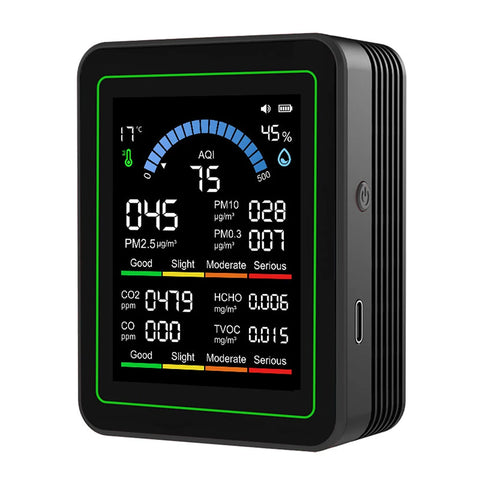 10-in-1 Indoor Air Quality Monitor – Black — image 1