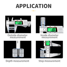 Digital Caliper Stainless Steel Metal Vernier Caliber Measuring Tools Woodworking Thickness Gauge Depth Electronic Ruler