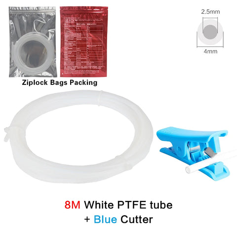 8 m PTFE Bowden Tube & Cutter for Bambu Lab A1/P1/AMS — image 1